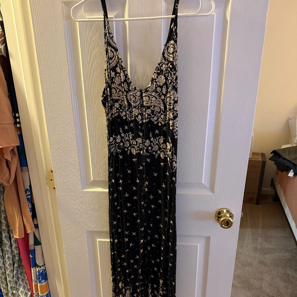 Billabong Long Maxi Navy Blue Dress